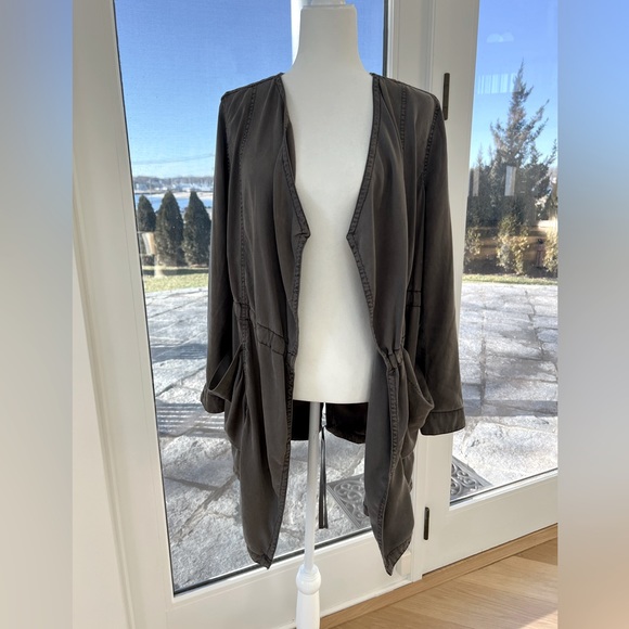 Anthropologie Hei Hei Grey Open Front Jacket - Size Small - Picture 2 of 16